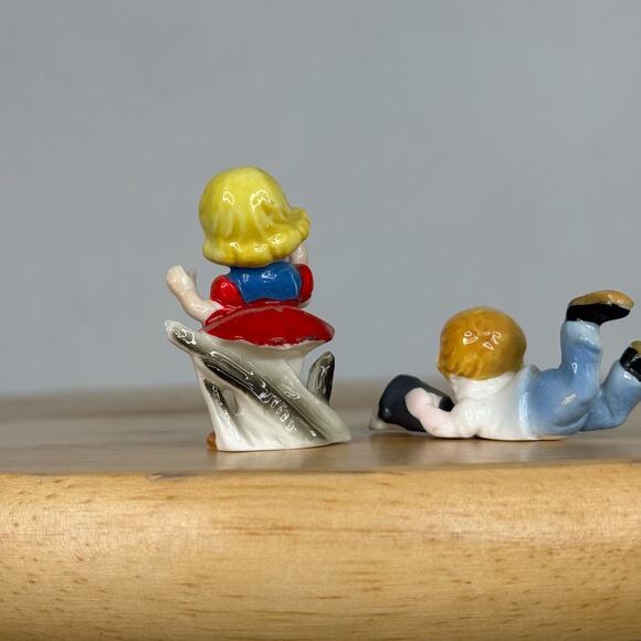 Vintage Bone China Jack and Jill Miniature Figurines - Picture 5 of 8